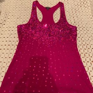 🔥Express racer back tank Sequins front and back